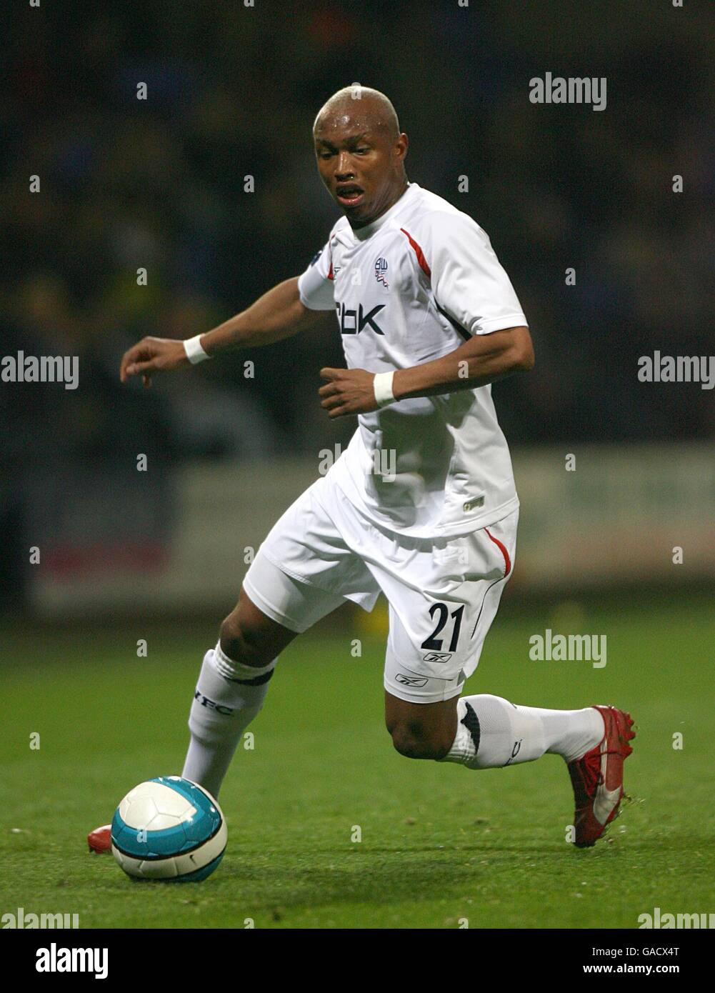 Soccer - UEFA Cup - Group F - Bolton Wanderers v Braga - Reebok Stadium. El-Hadji Diouf, Bolton Wanderers Stock Photo