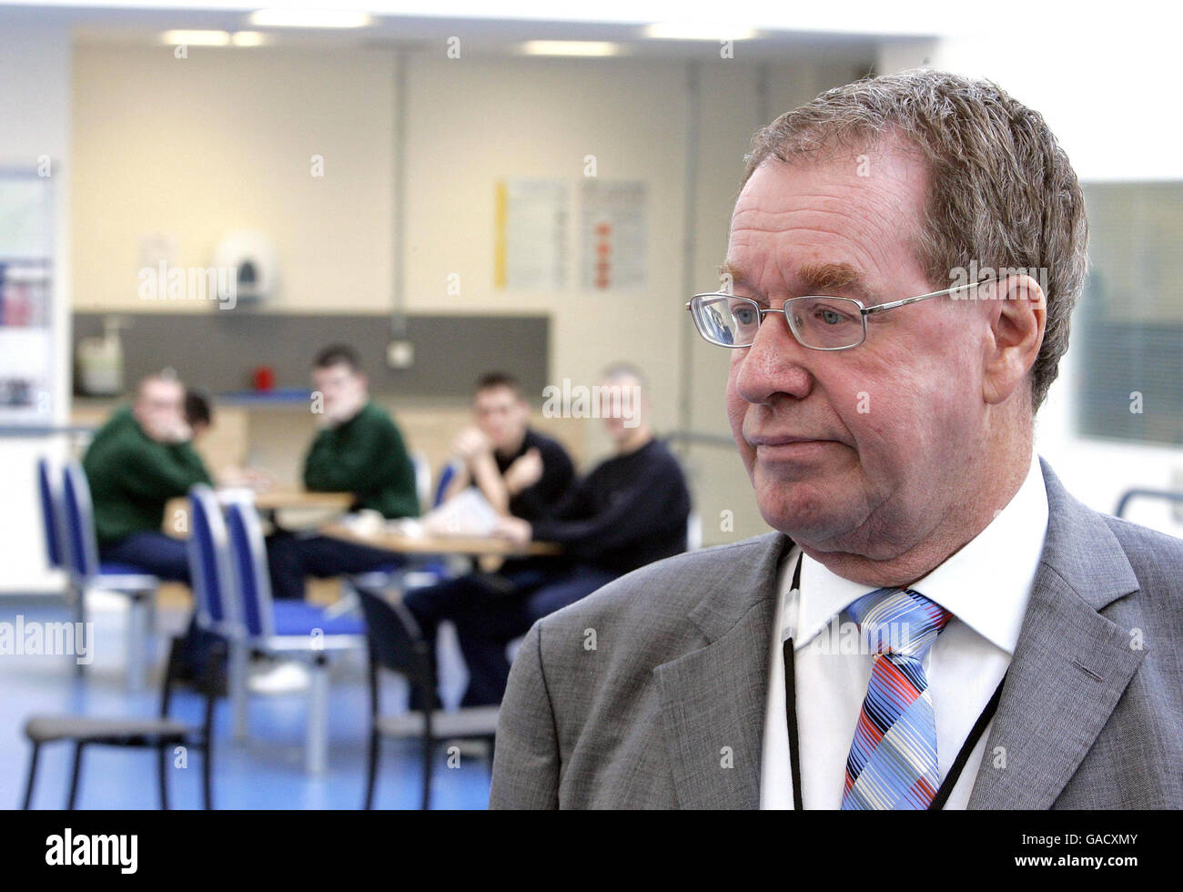 Dr andrew mclellan during a press conference at hmyoi polmont hires stock photography and
