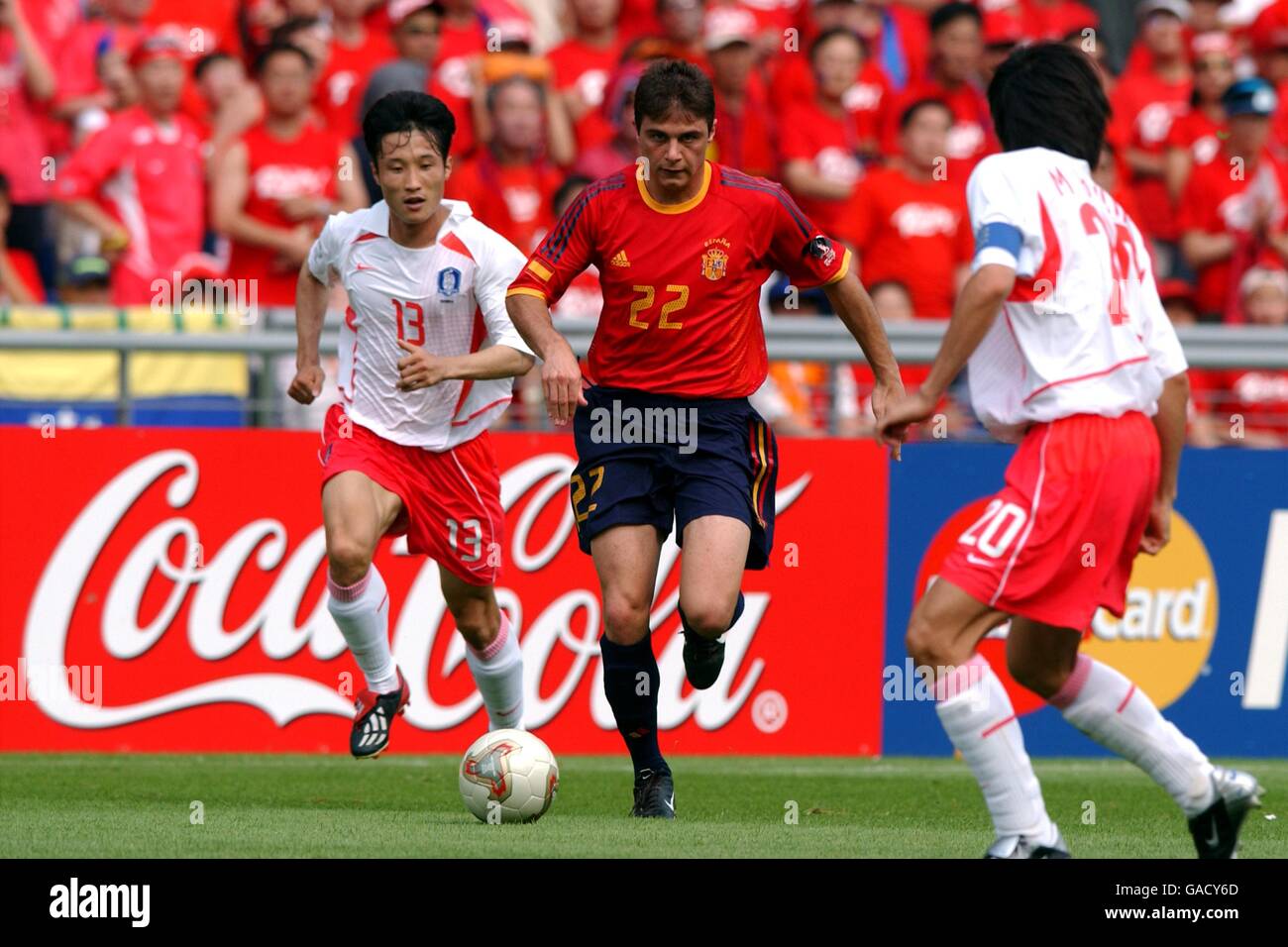 Soccer - FIFA World Cup 2002 - Quarter Final - Spain v Republic Of Korea Stock Photo
