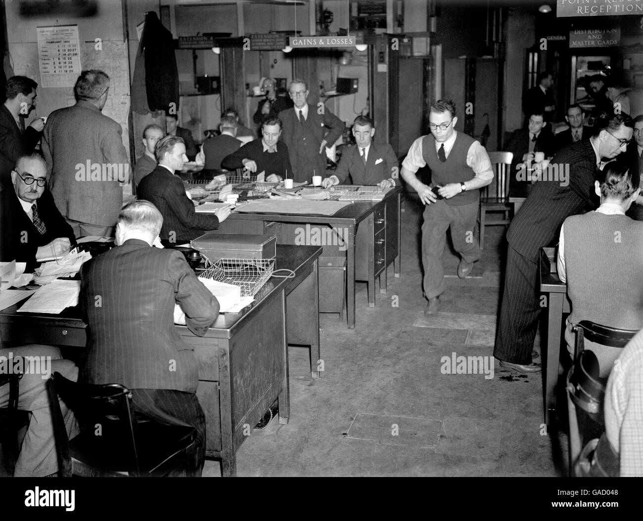 The Press Association - The General Election of February 1952 Stock Photo