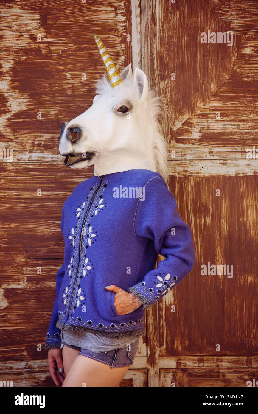 Unicorn mask hires stock photography and images Alamy