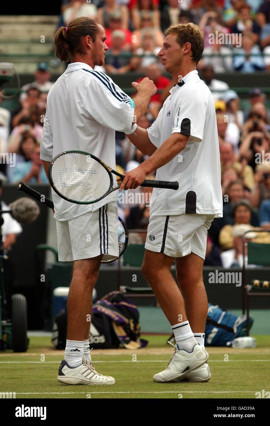 Tennis Wimbledon 2002 Mens Semifinal Stock Photo Alamy