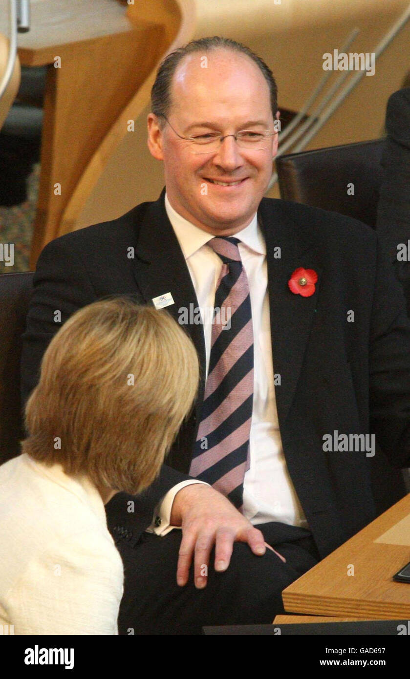 Scottish Parliament Question Time Stock Photo - Alamy