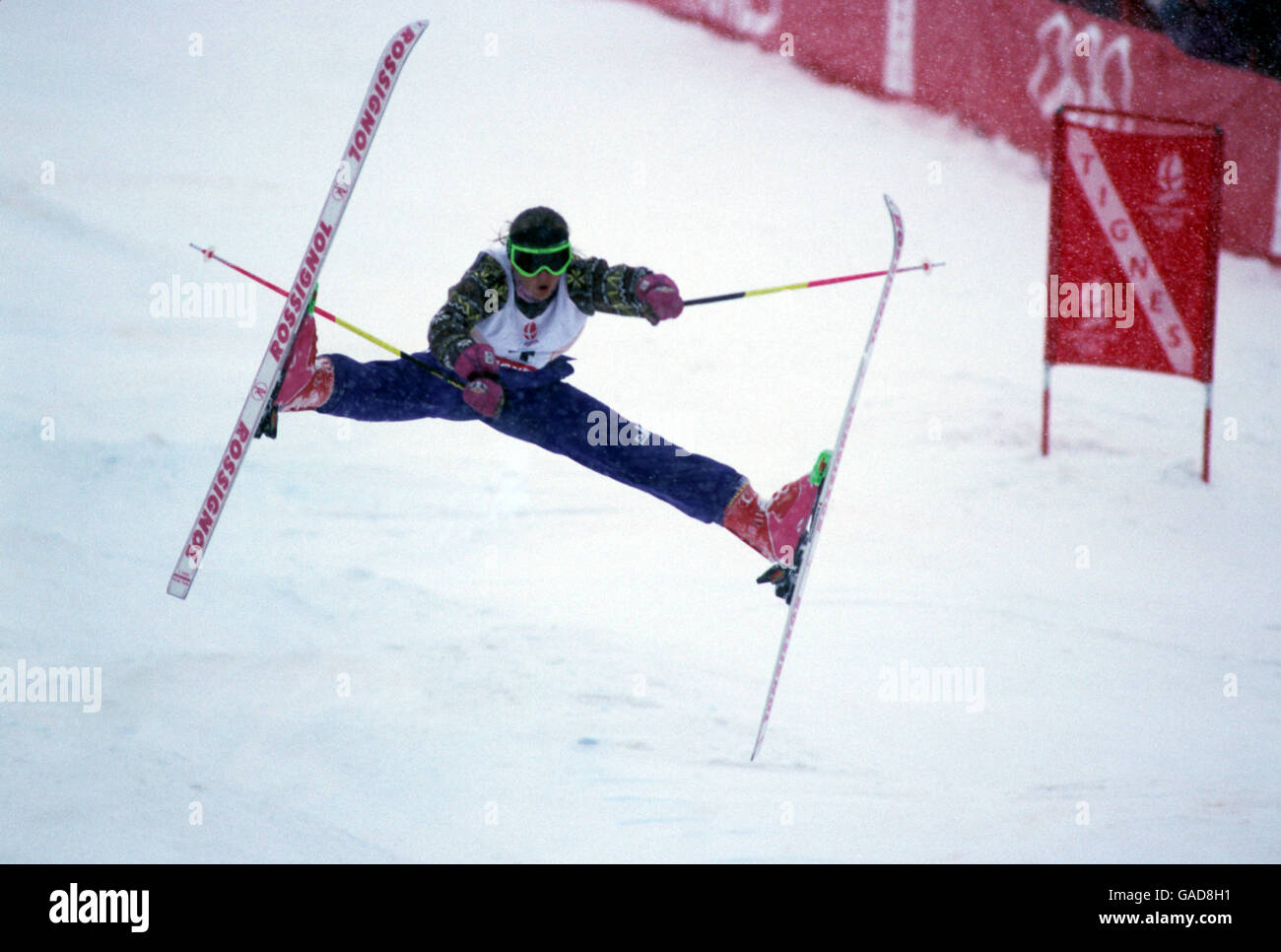 Winter Olympic Games 1992 - Albertville. Elizaveta Kojevnikova competes for the Unified Team. Stock Photo