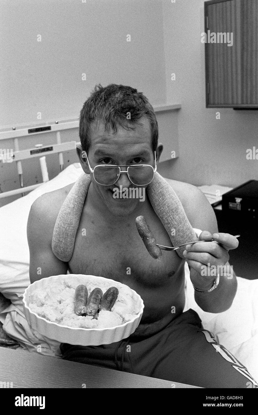 Eddie Edwards in Hospital Stock Photo Alamy