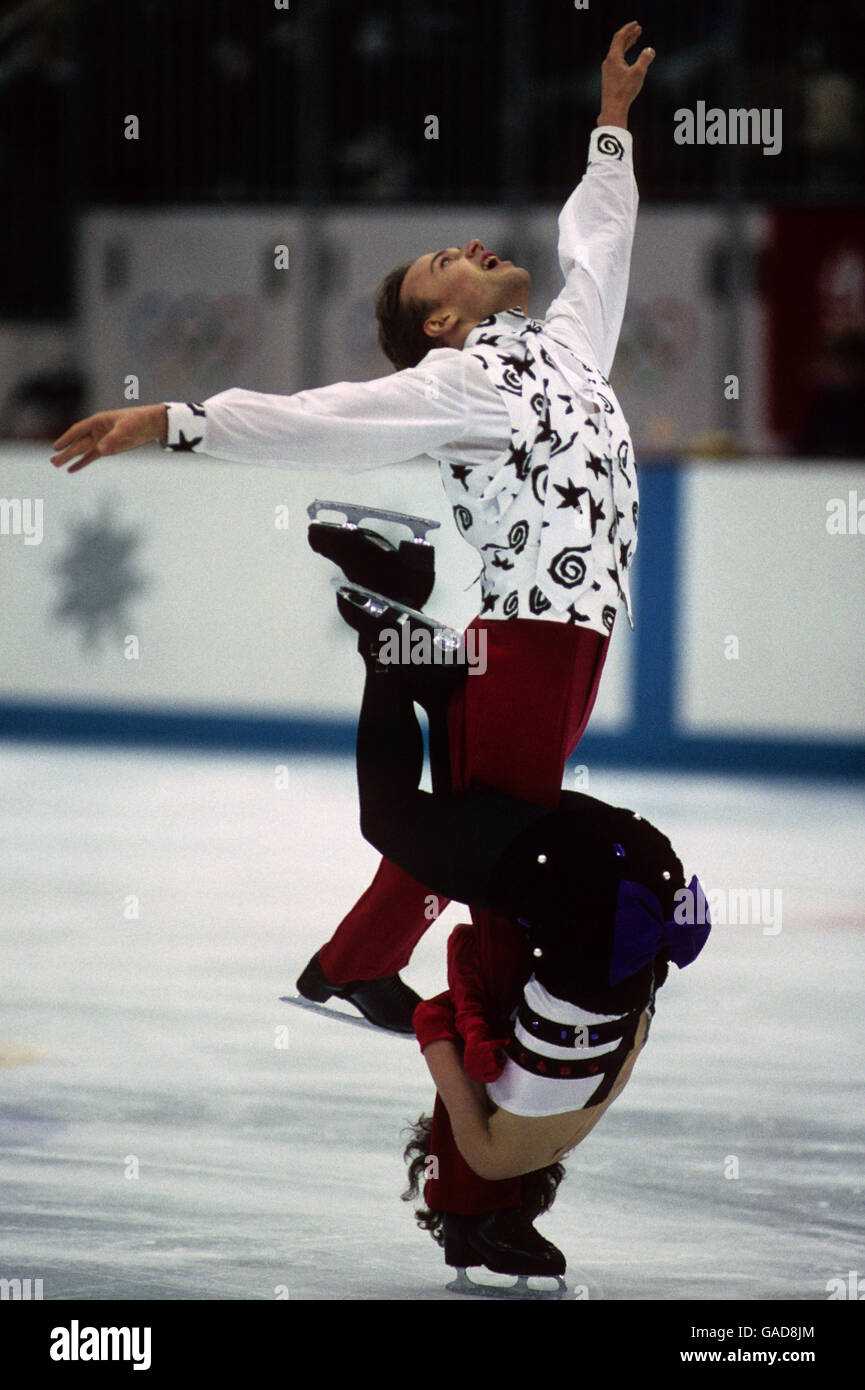 Finland's Susanna Rahkamo and Petri Kokko compete in the Ice Dancing Stock Photo