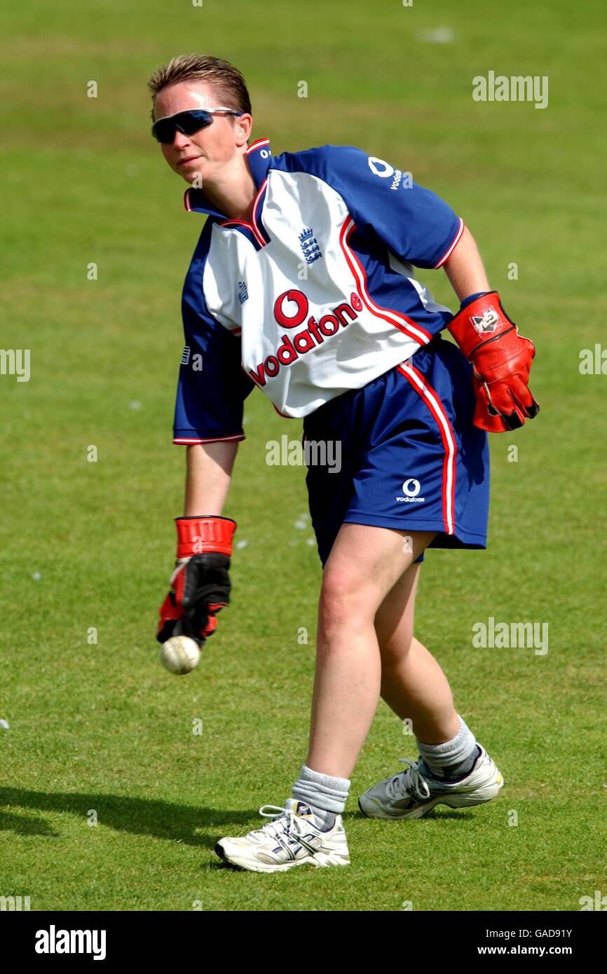 Cricket Women's International Friendly New Zealand v England Stock