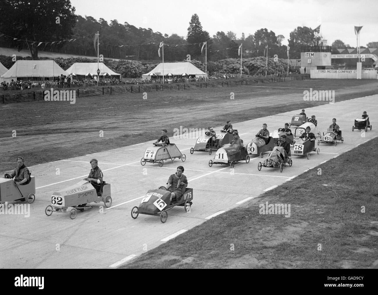 Motor Racing - Soap-Box Derby - Brooklands Stock Photo