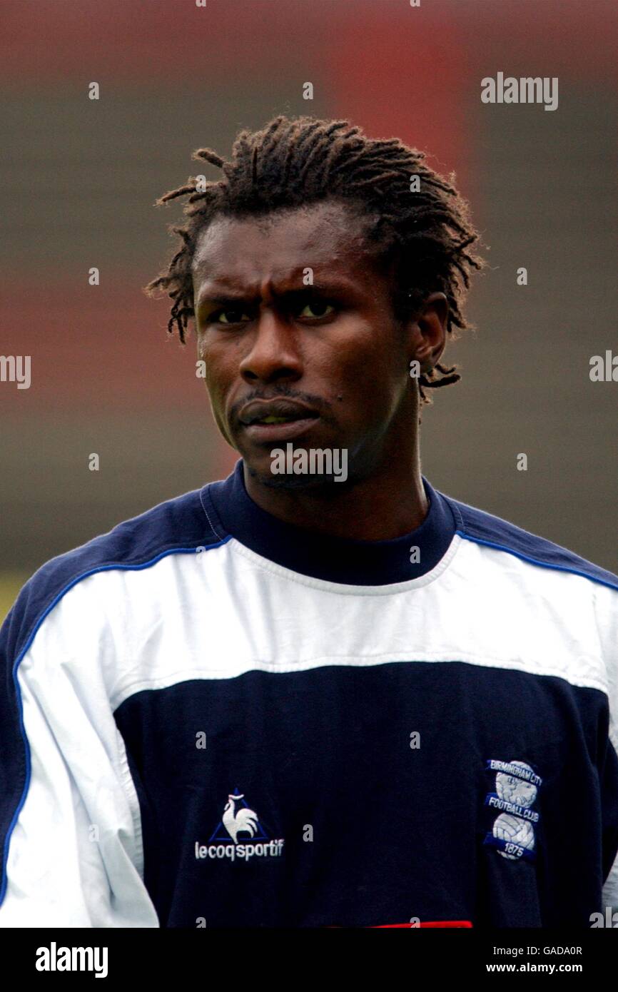 Soccer - Friendly - Partick Thistle v Birmingham City. Birmingham City's new signing Aliou Cisse before the start of the game Stock Photo