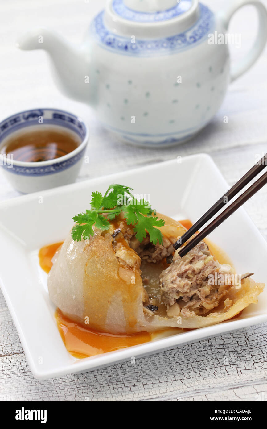 ba wan,bawan,taiwanese mega dumpling, street food Stock Photo