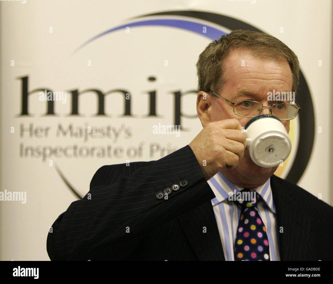 Chief Inspector of Prisons Dr Andrew McLellan with his annual report