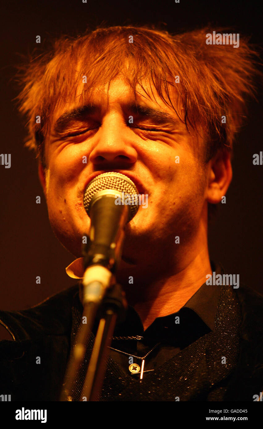 Pete Doherty lead singer of Babyshambles performs at The Brighton ...