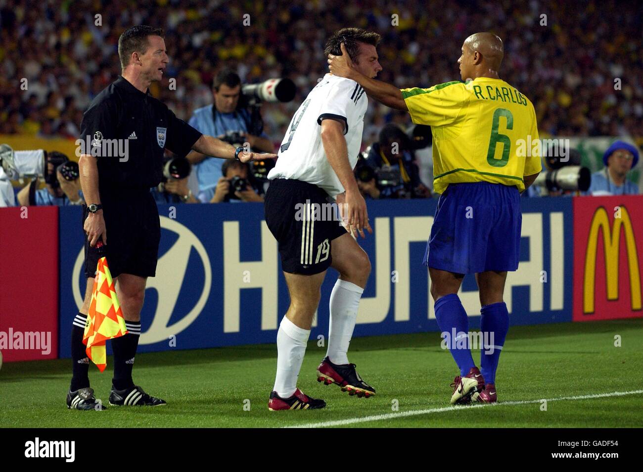 Soccer FIFA World Cup 2002 Final Germany v Brazil Stock Photo Alamy