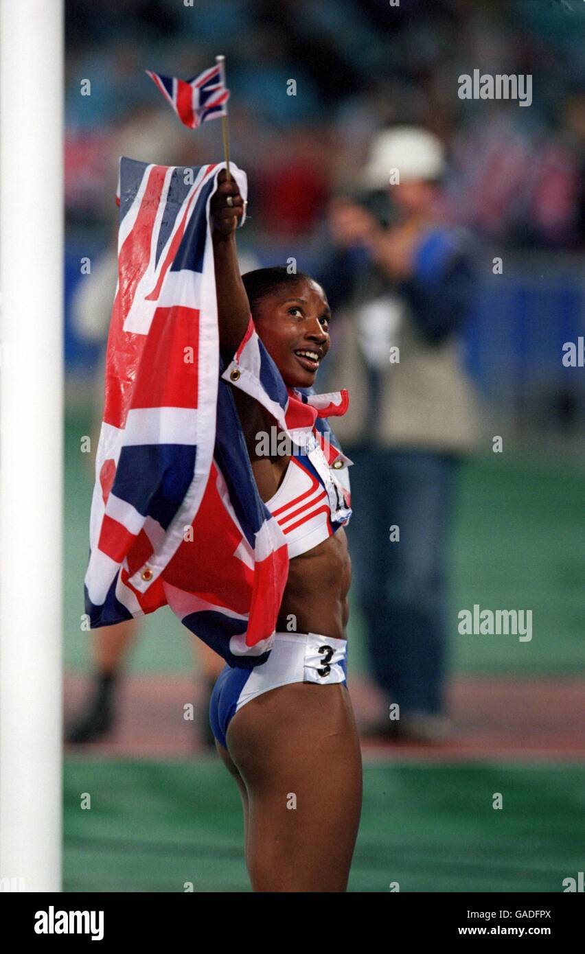 Sydney 2000 Olympics Athletics. Great Britain's Denise Lewis
