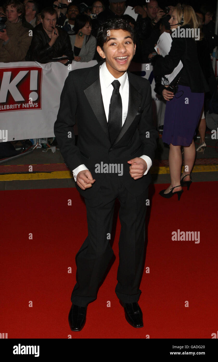 Mark Indelicato arriving for the 2007 National Television Awards (NTA's) at the Royal Albert Hall, west London. Stock Photo