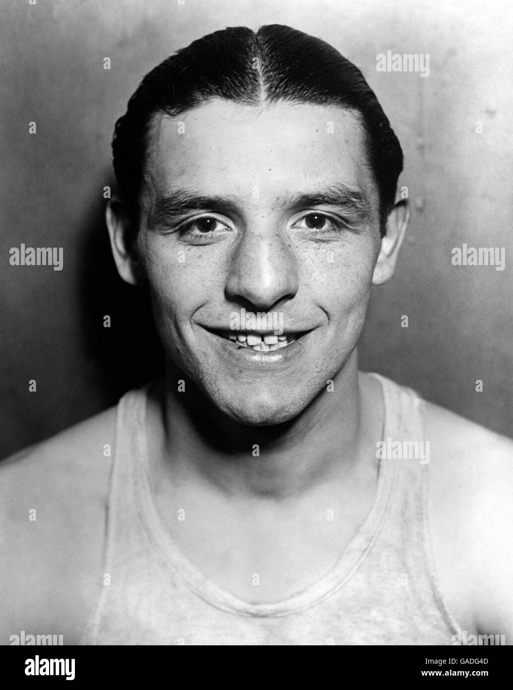 Sport - Boxing - British Boxers in the 1930's. The 'Whitechapel Whirlwind' Jack 'Kid' Berg, photographed whilst training in a New York Gym in January, 1930 Stock Photo