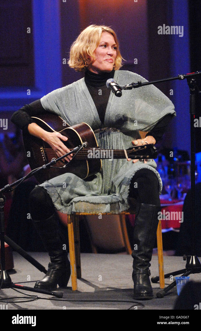 Cerys Matthews, formerly of the band Catatonia, performs at the Prince's Trust Cymru Celebration Success Awards at City Hall, Cardiff. Stock Photo