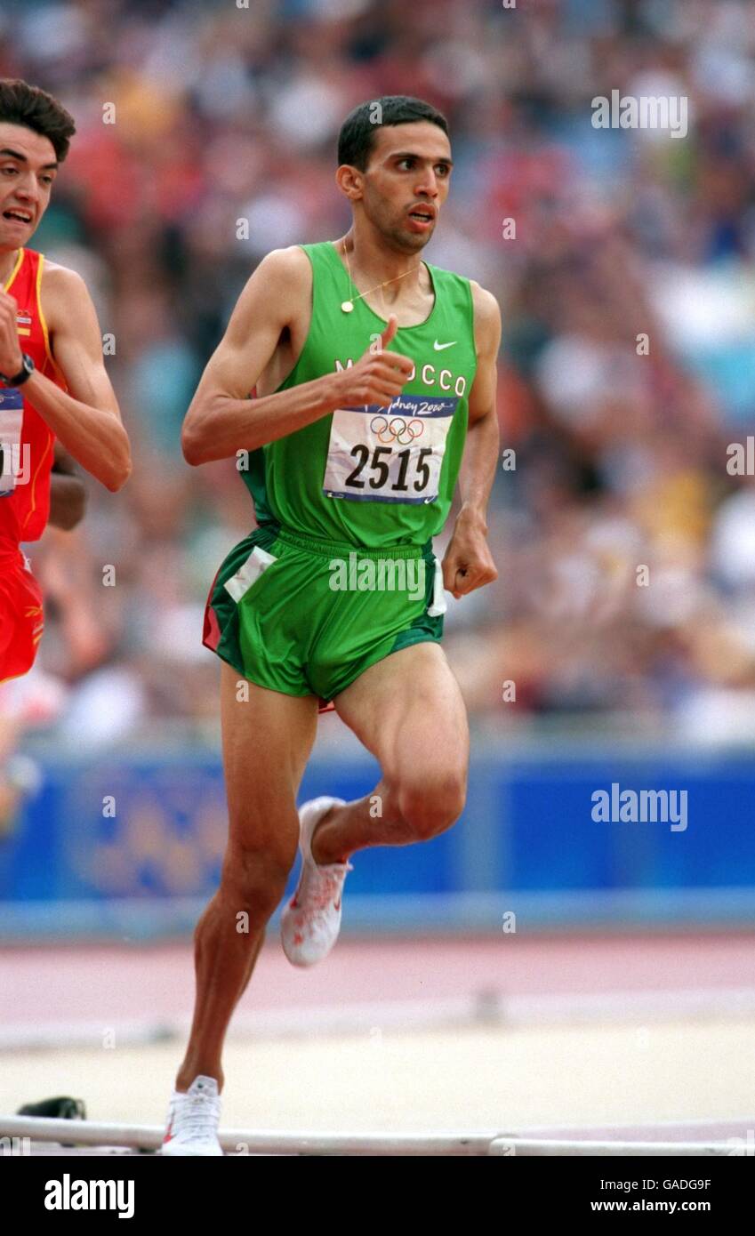 Morocco's Hicham El Guerrouj in action during the Men's 1500m Stock ...