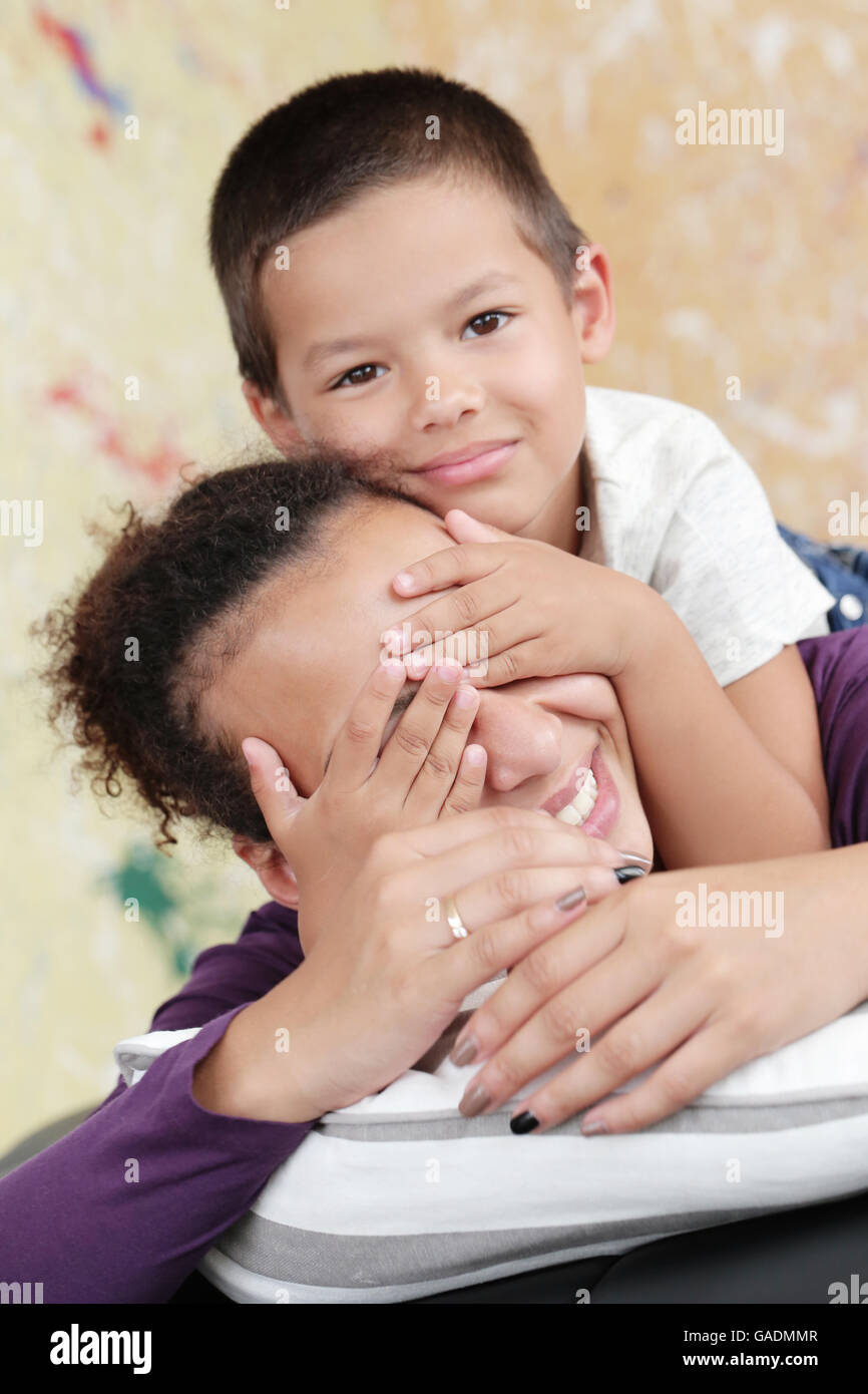 Mother mom african american black afro hi-res stock photography and ...
