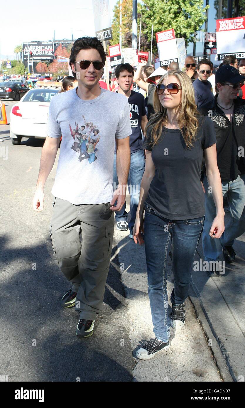 Zach Braff And Sarah Chalke