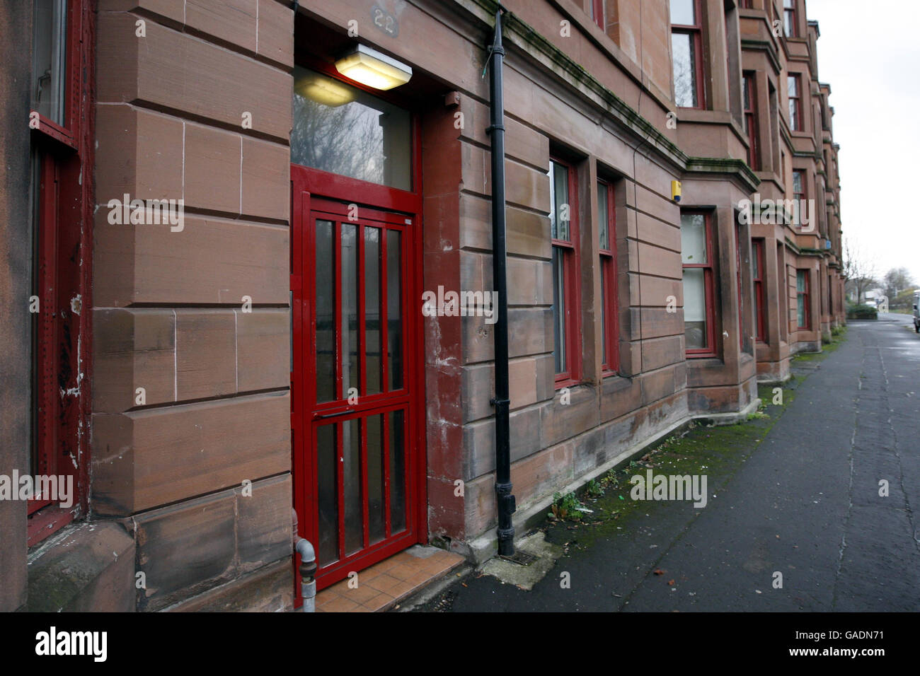 A general view of 22 Brown Street in Paisley near Glasgow, where it is