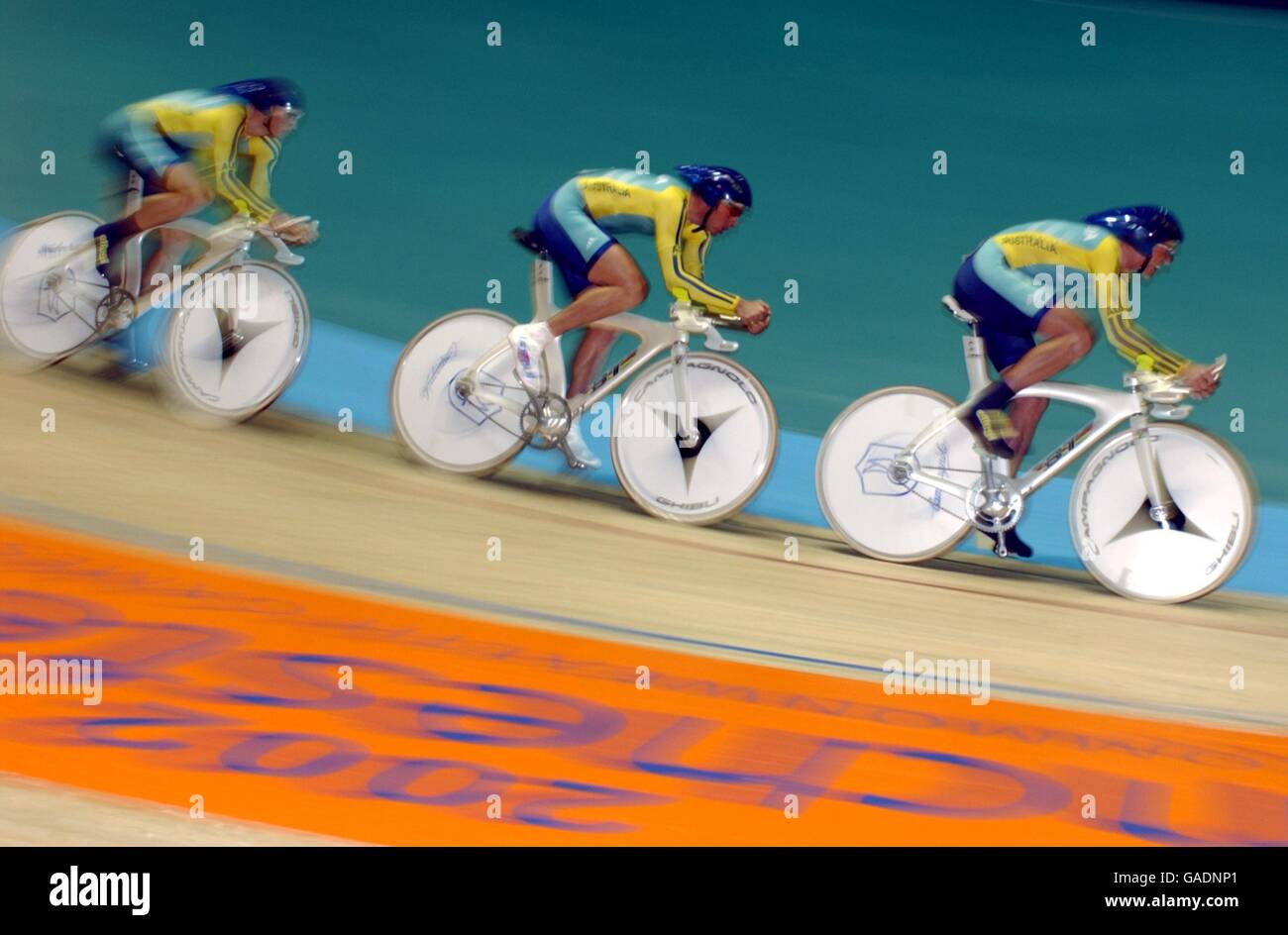 Commonwealth games manchester 2002 cycling mens 4000m team pursuit hires stock photography and