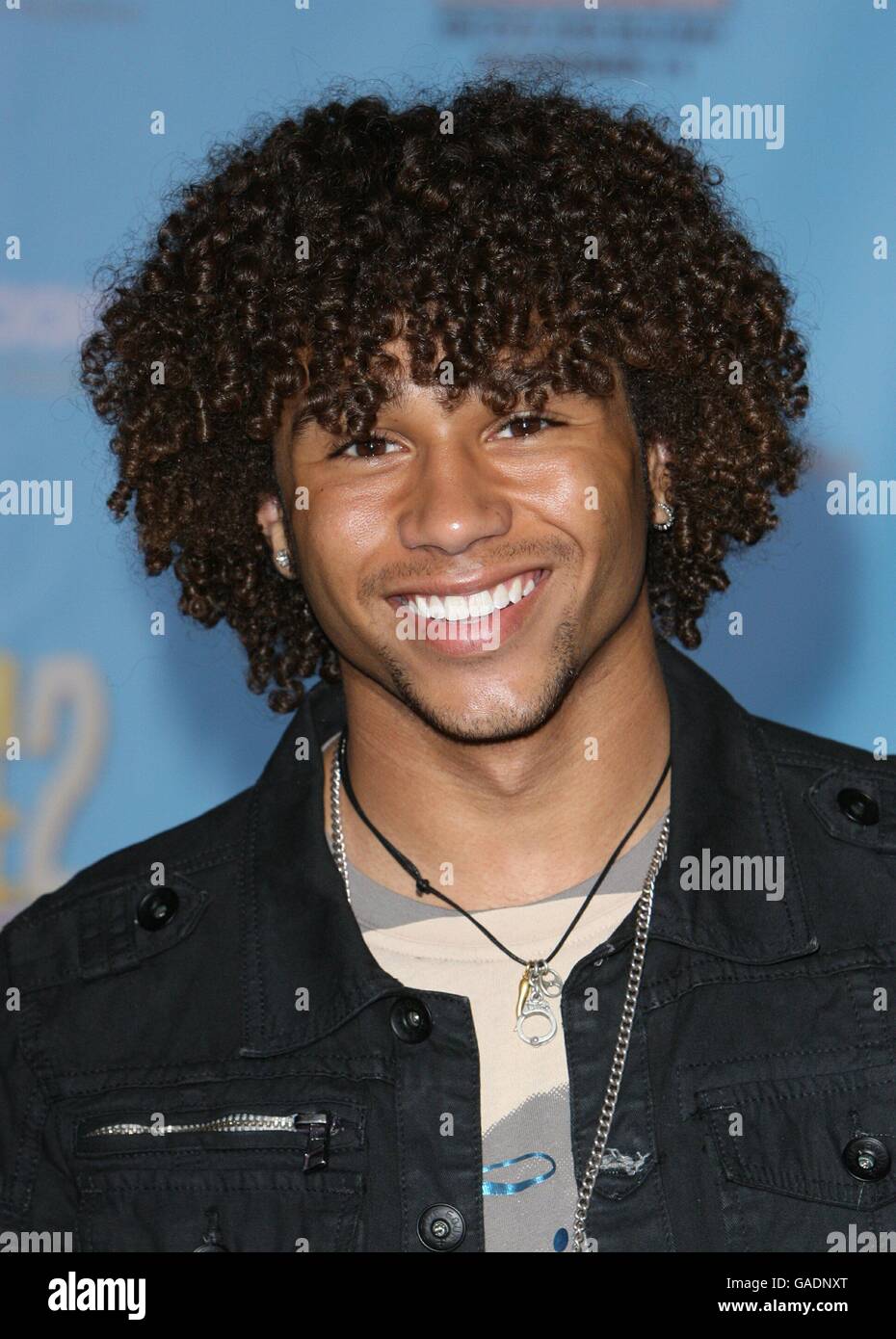 Corbin bleu arrives dvd premiere high school musical 2 hires stock