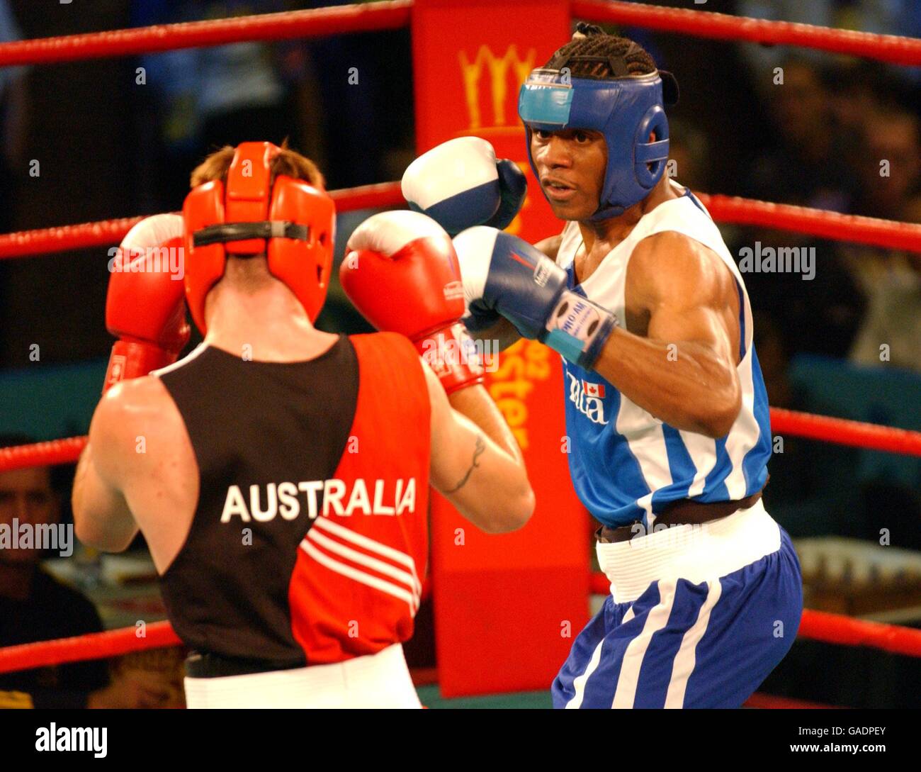 Commonwealth Games Manchester 2002 Boxing Stock Photo Alamy