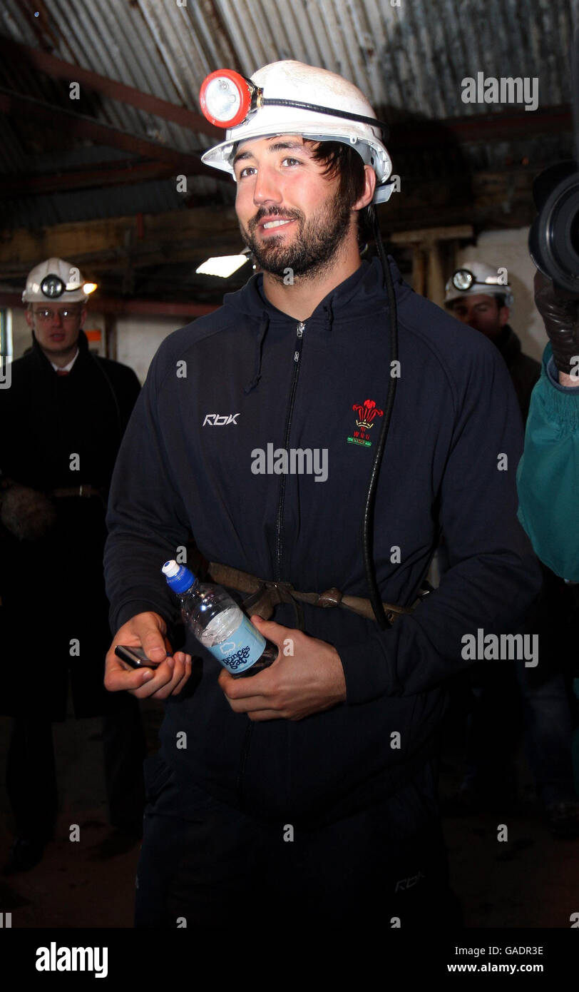 Rugby Union - Wales Photo Call - Big Pit: National Coal Museum Stock Photo