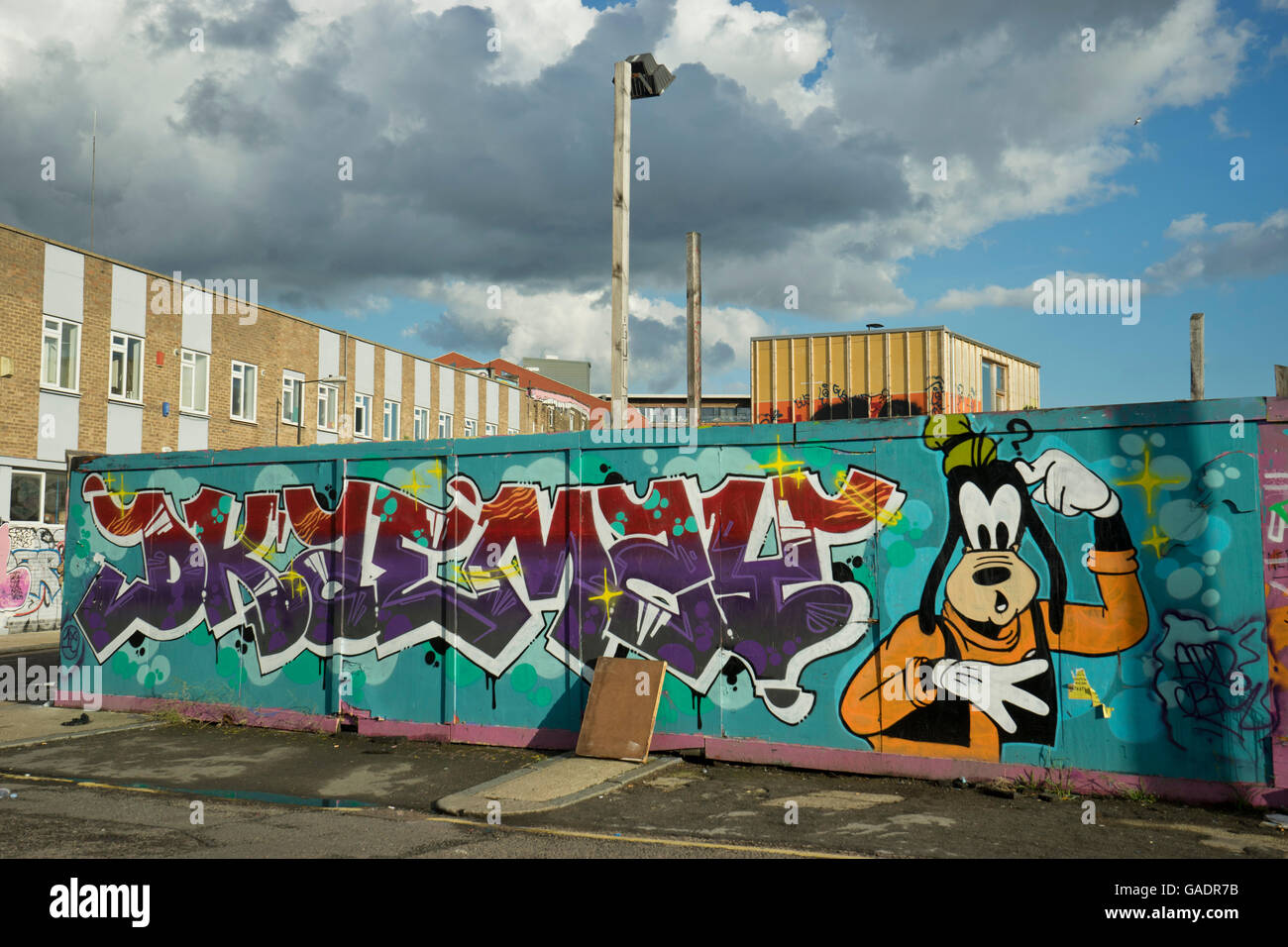 Hackney Wick warehouses and pubs converted to art studios near Olympic