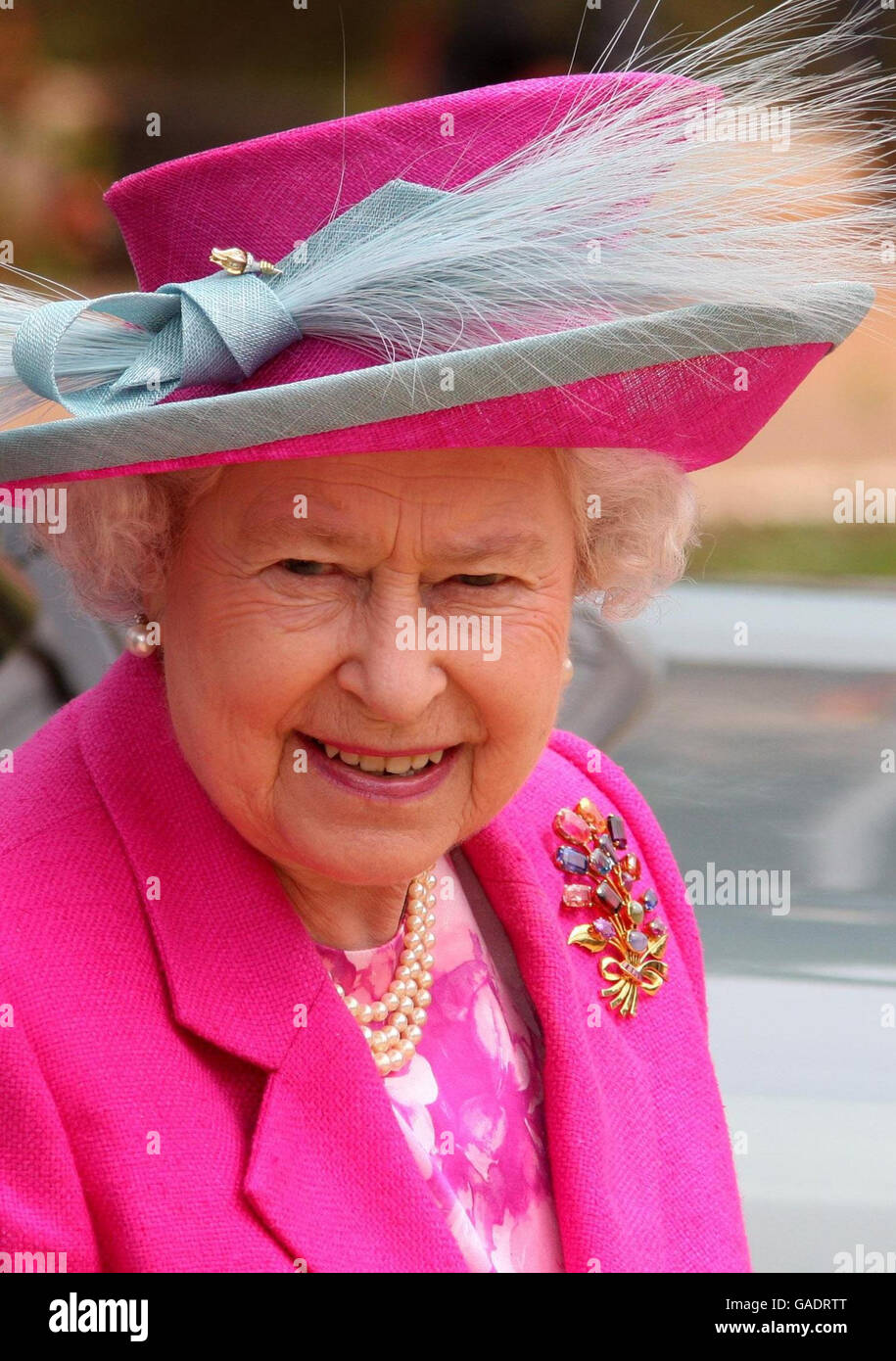 Royalty - Queen Elizabeth II Visit to Uganda Stock Photo