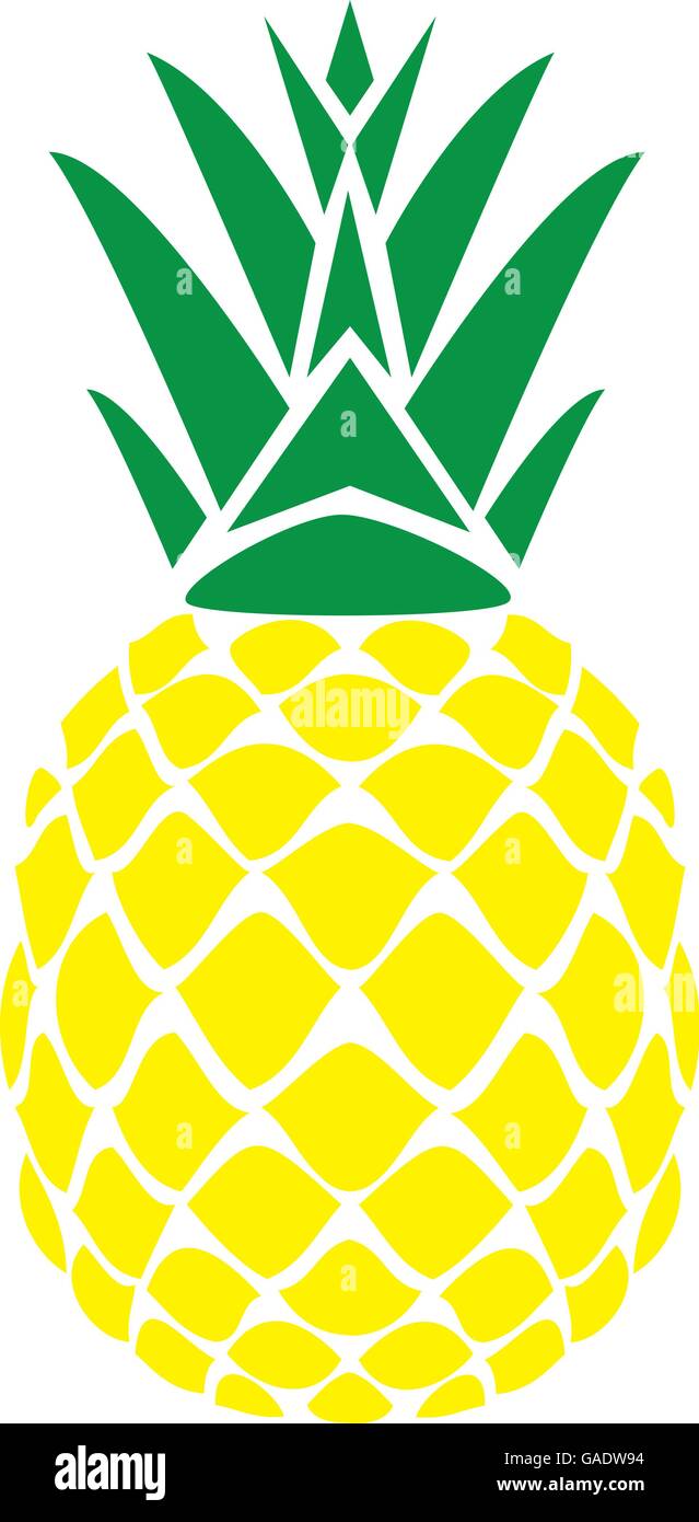 vector illustration of a pineapple Stock Vector Image & Art - Alamy