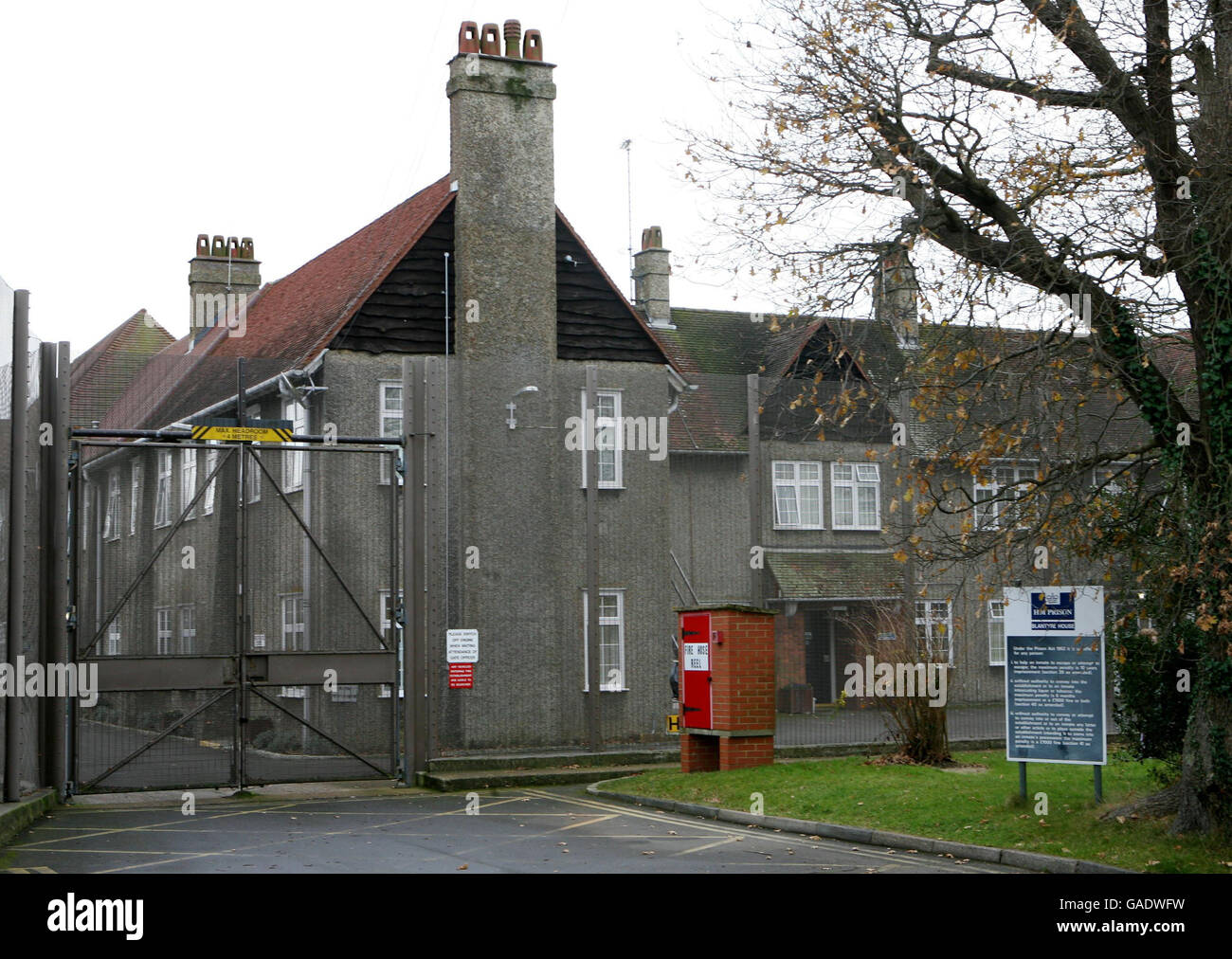 HMP Blantyre House stock. A general view of the entrance to HMP