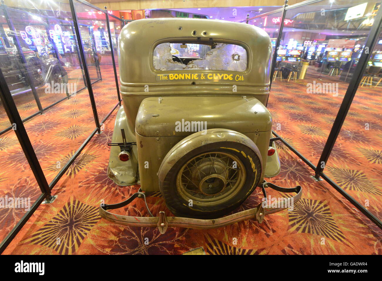 The car that Bonnie and Clyde were shot in Stock Photo Alamy