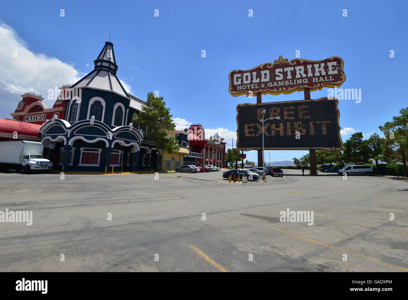 Gold strike Casino Las Vegas Stock Photo