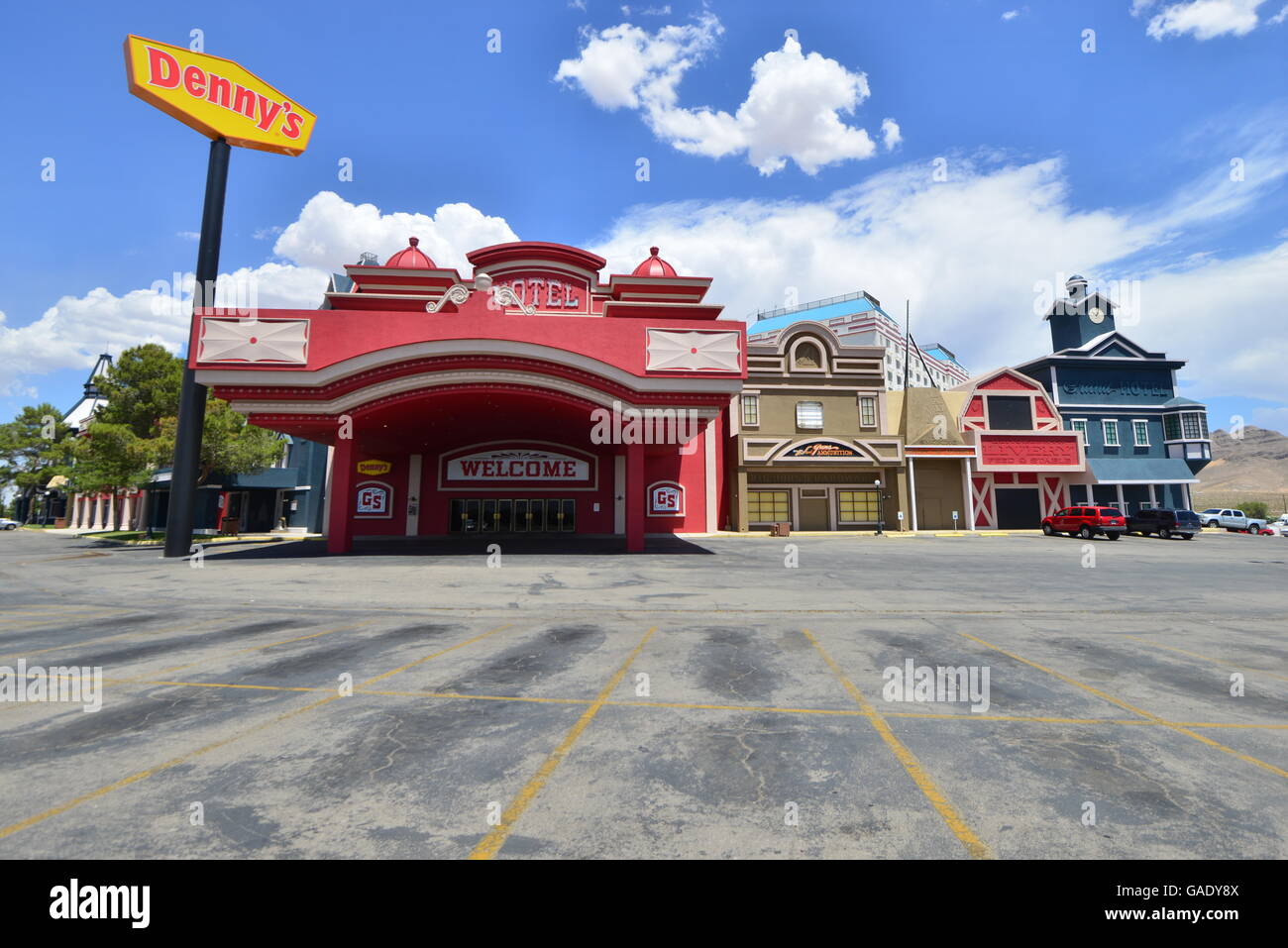 Gold strike Casino Las Vegas Stock Photo