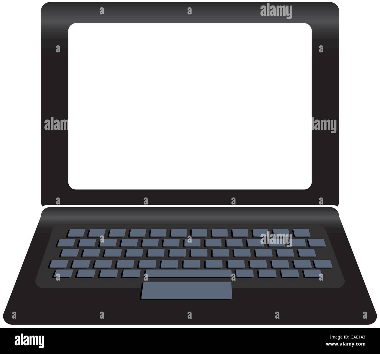 Personal computer laptop device over white Stock Vector Image & Art Alamy