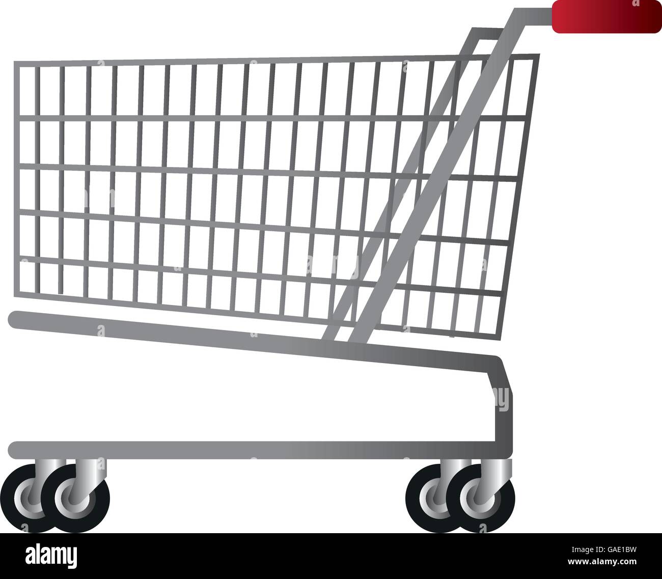 Shopping cart isolated on white Stock Vector Image & Art - Alamy