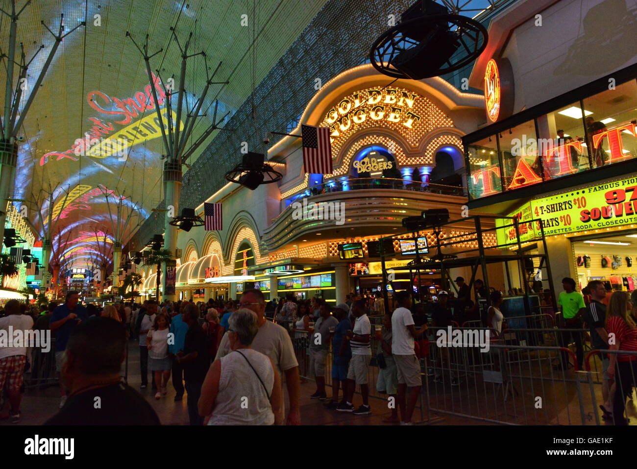 Fremont Street, Las Vegas Nevada Stock Photo Alamy