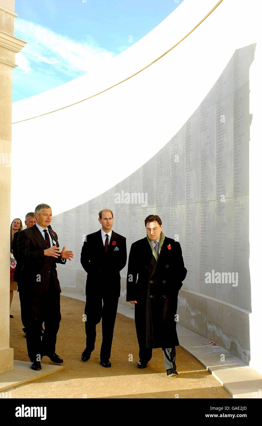 Earl of Wessex visits The National Memorial Arboretum Stock Photo