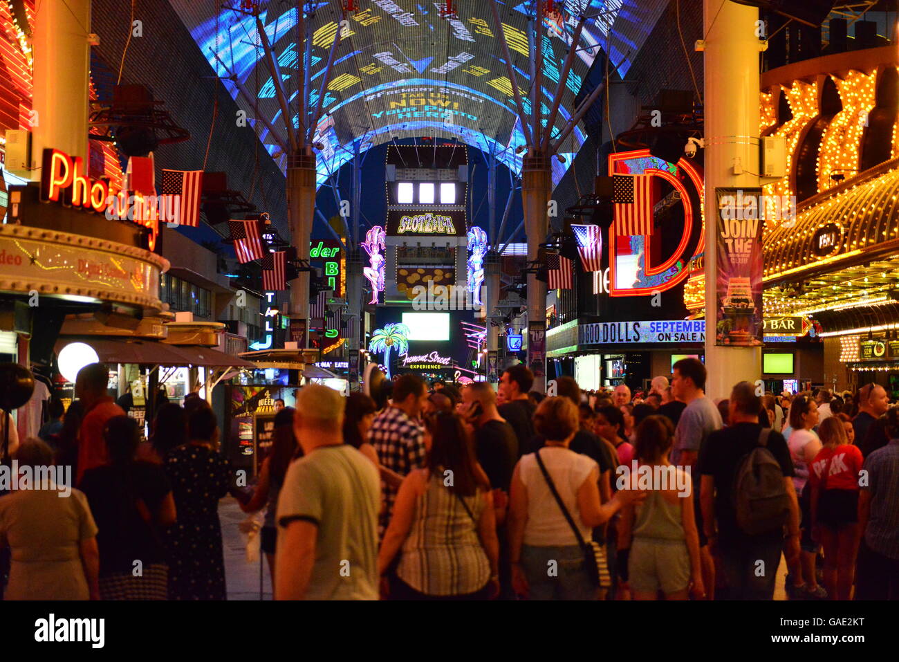 Fremont Street, Las Vegas Nevada Stock Photo Alamy