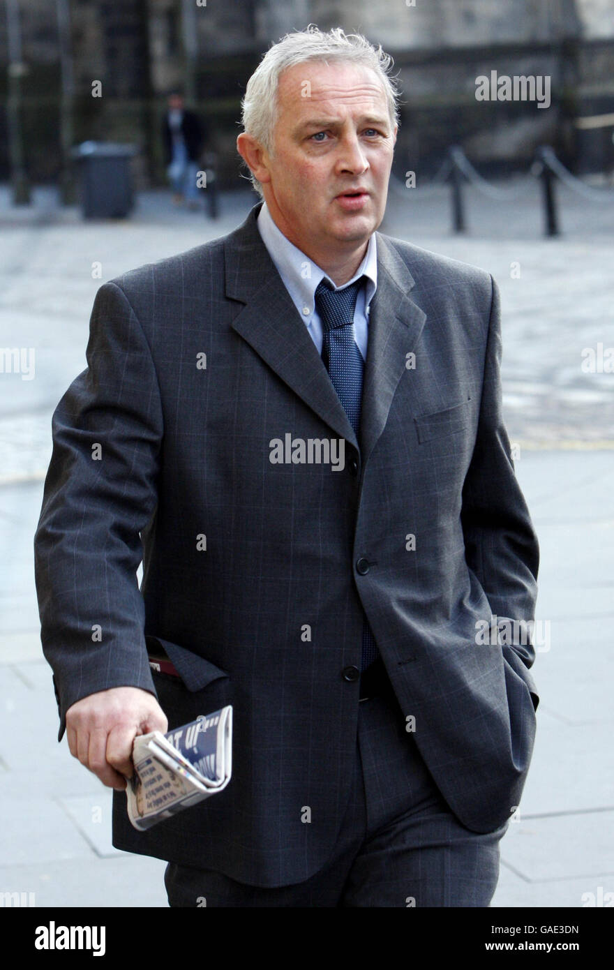 Convicted killer, Nat Fraser arrives at his appeal case at Edinburgh