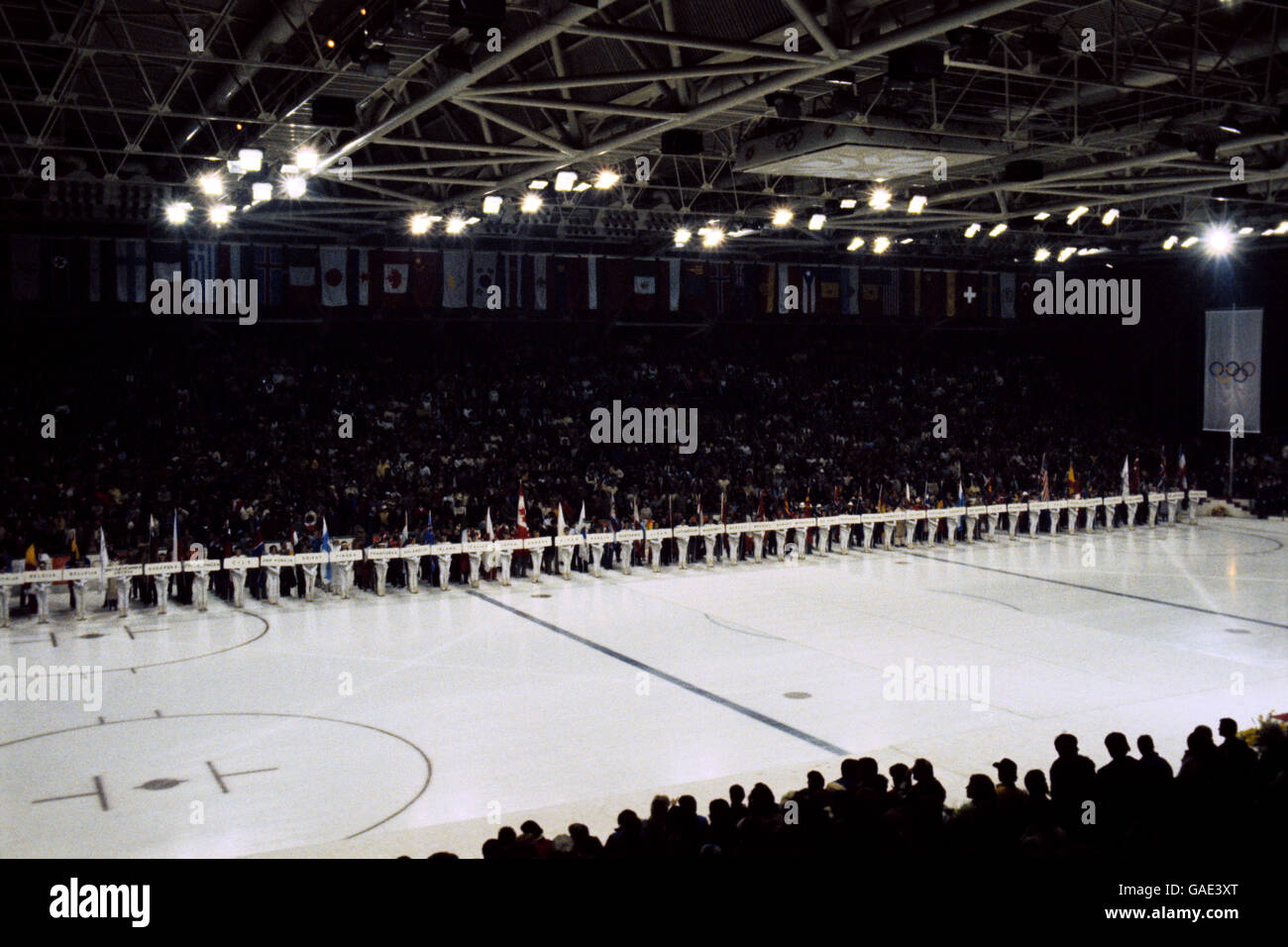 Winter Olympic Games 1984 - Sarajevo. General view of the closing ceremony Stock Photo