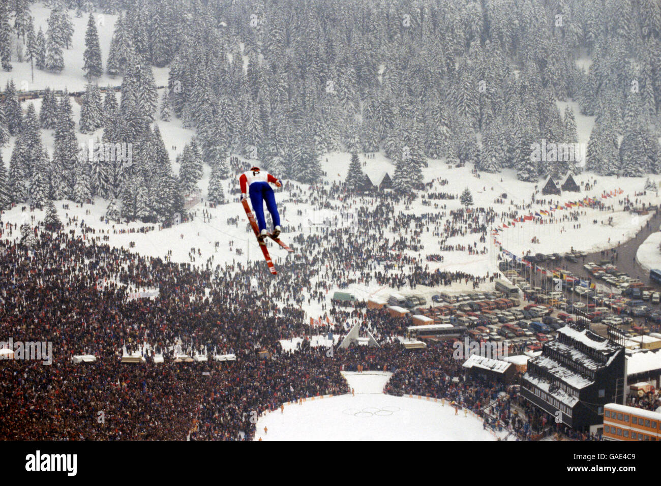 Winter Olympic Games 1984 - Sarajevo. General View of the Ski Jump. Stock Photo