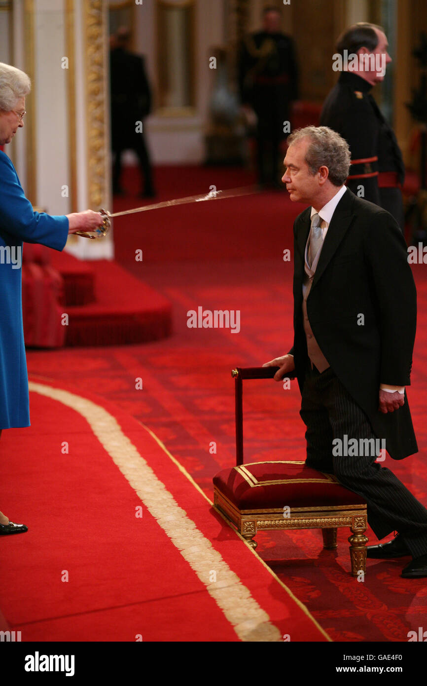 Professor Sir Christopher Bayly from Cambridge is knighted by The Queen