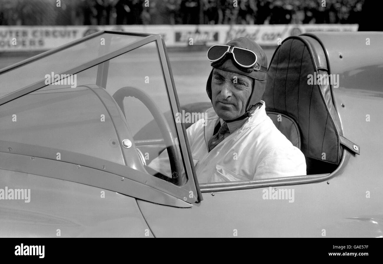 Motor Racing Sir Malcolm Campbell Brooklands Stock Photo Alamy