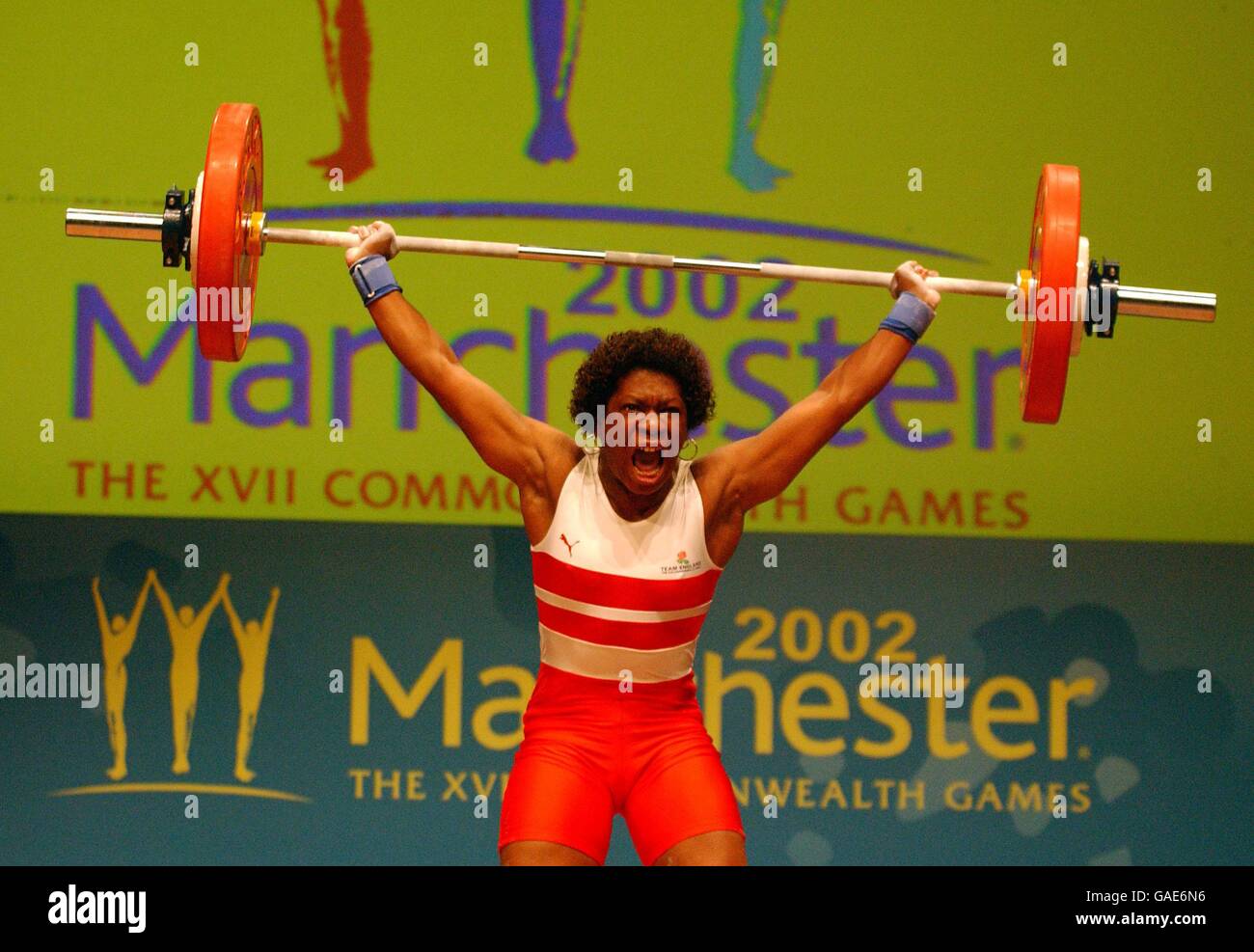 Commonwealth Games - Manchester 2002 - Weightlifting. England's Annette Campbell Stock Photo