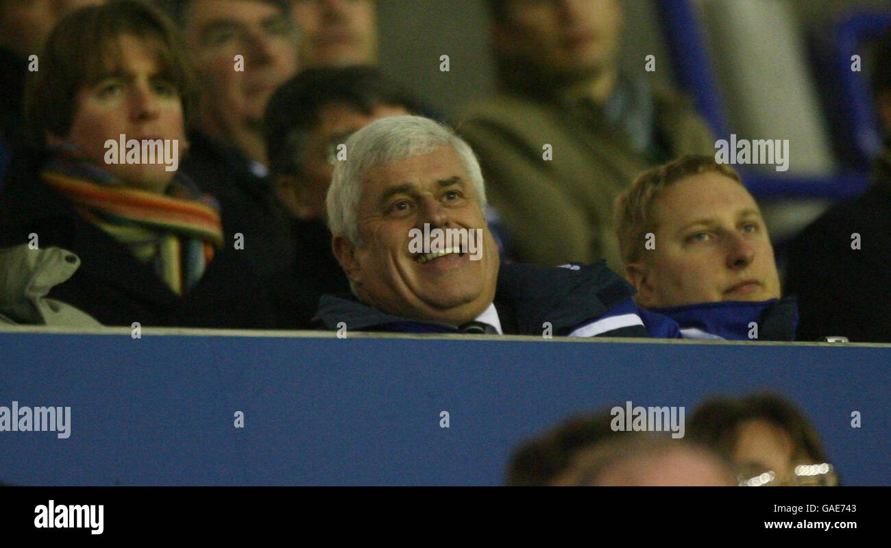 Football Ridsdale Cardiff City's Chairman Peter Ridsdale in the stands during the Coca ...