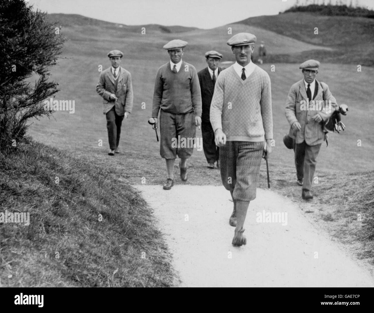 Golf. Arthur Havers (second r) Stock Photo