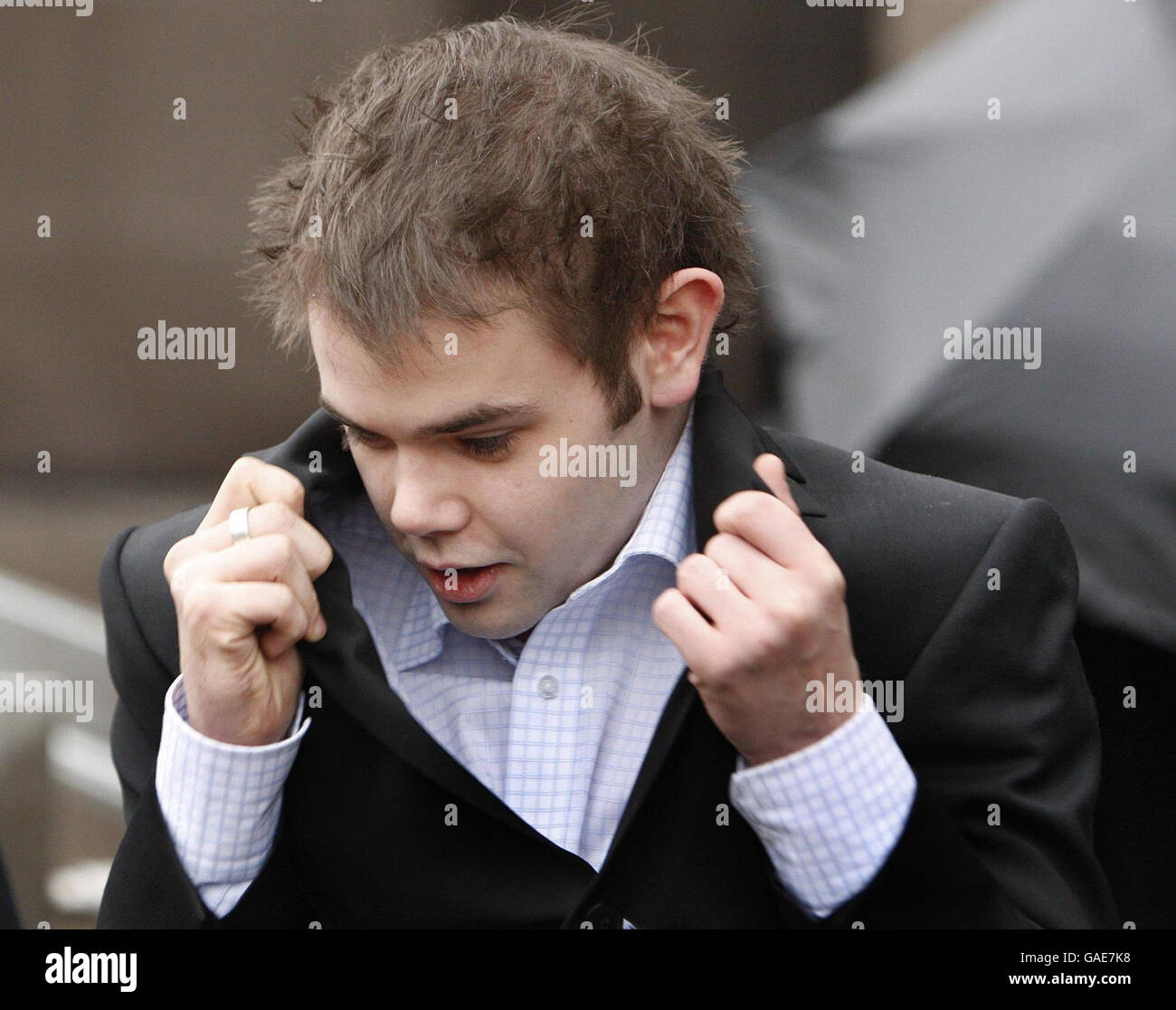 Matthew Fife, outside Glasgow Sheriff Court. He was one of a gang of